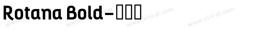 Rotana Bold字体转换
